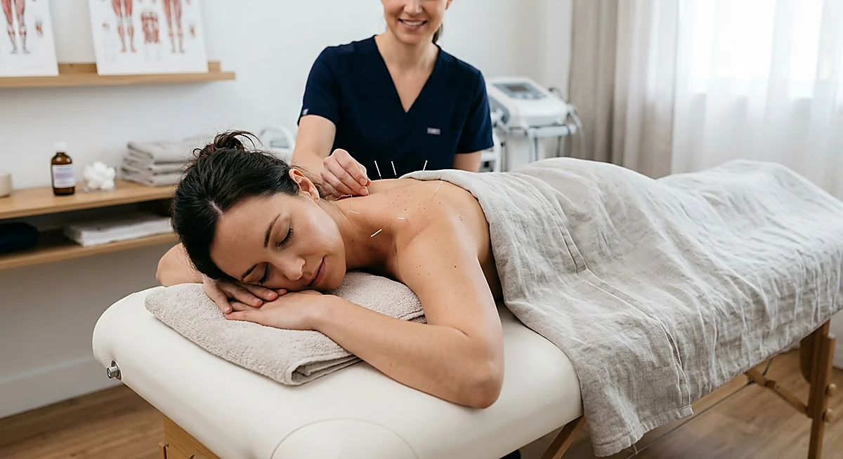 Acupuncture for muscle tension and recovery in the neck and shoulders